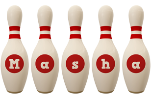 Masha bowling-pin logo