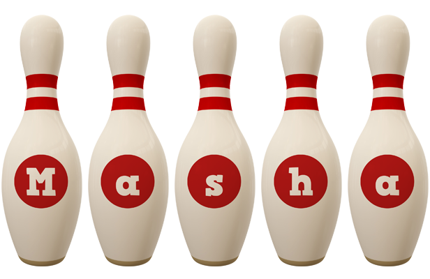 Masha bowling-pin logo