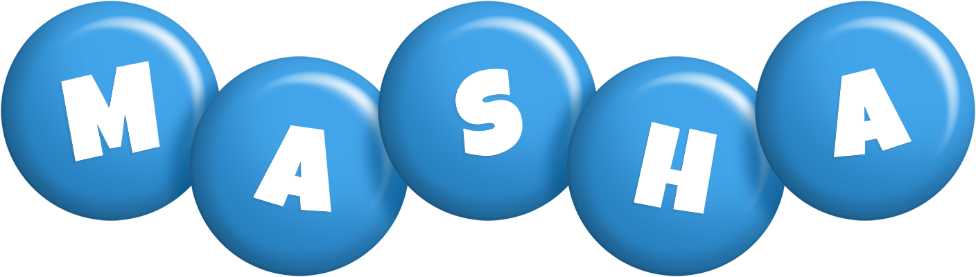 Masha candy-blue logo