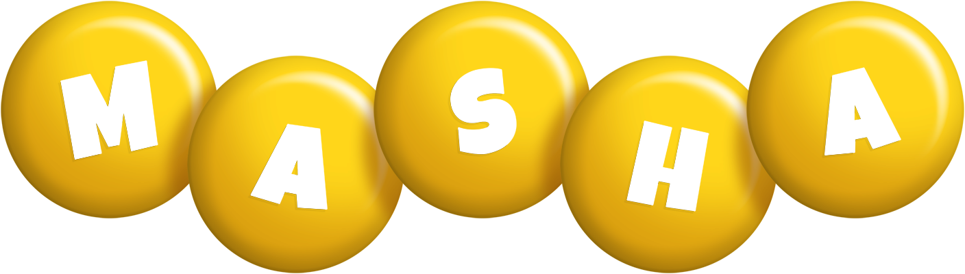 Masha candy-yellow logo