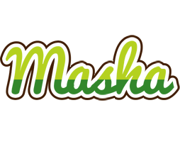 Masha golfing logo