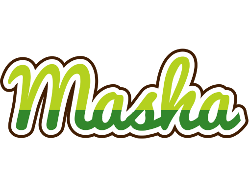 Masha golfing logo