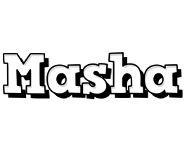 Masha snowing logo