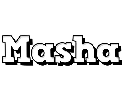 Masha snowing logo