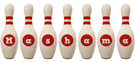 Mashama bowling-pin logo