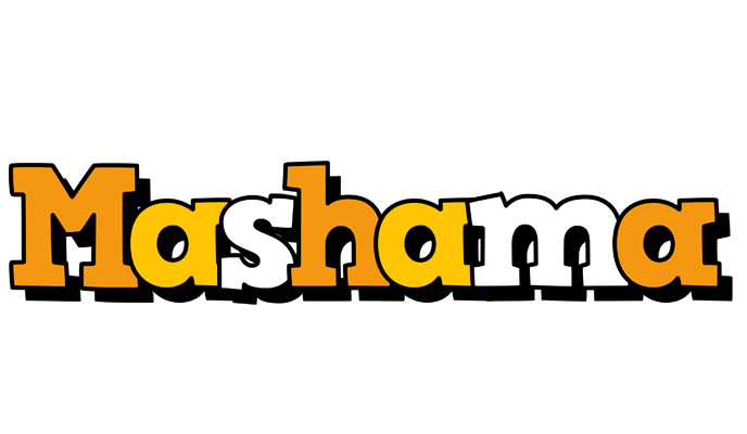 Mashama cartoon logo