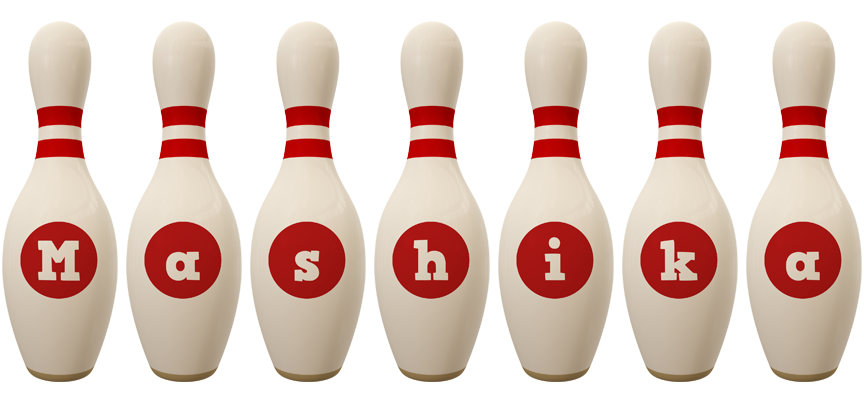 Mashika bowling-pin logo