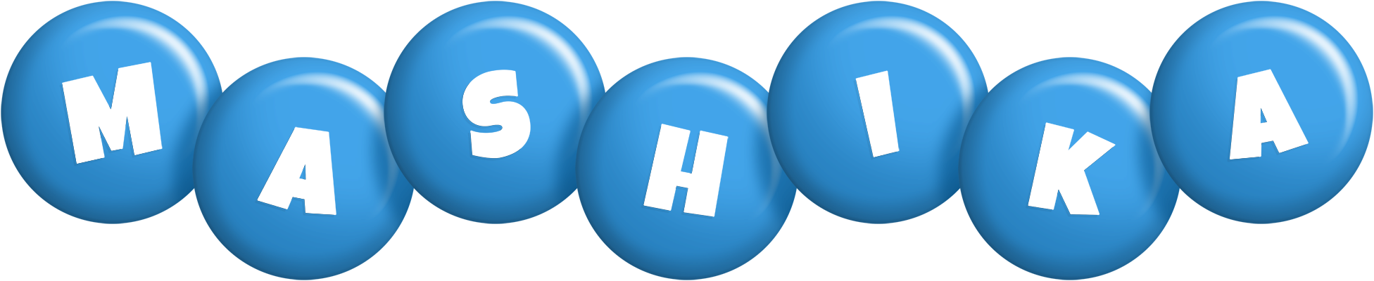 Mashika candy-blue logo