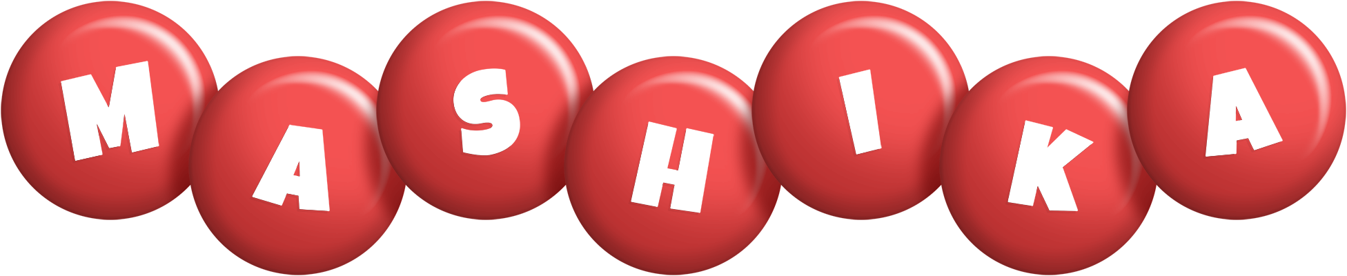 Mashika candy-red logo