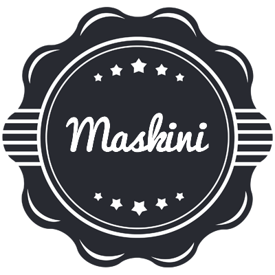 Maskini badge logo