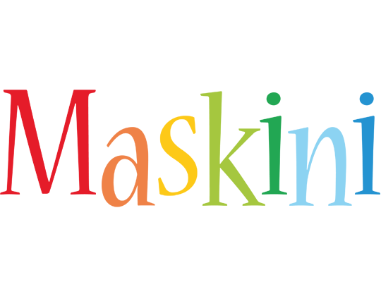 Maskini birthday logo