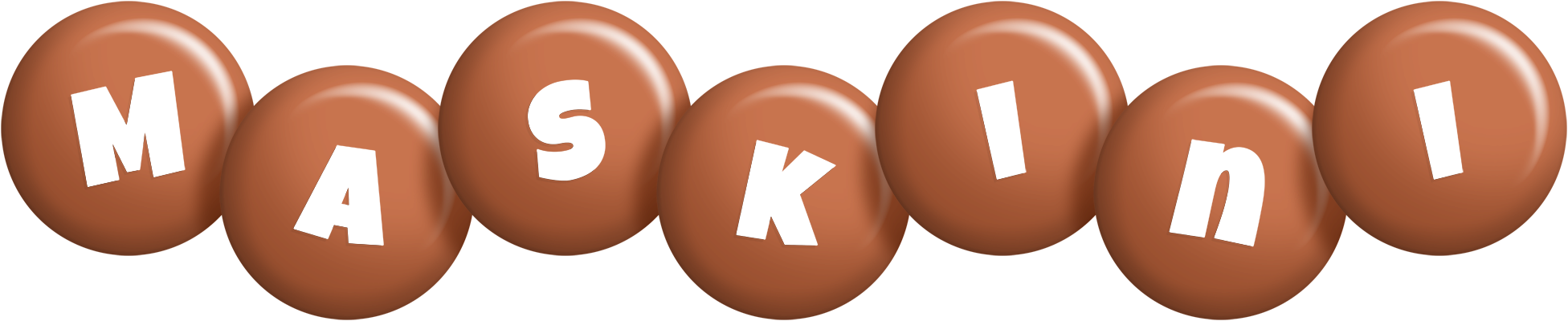 Maskini candy-brown logo