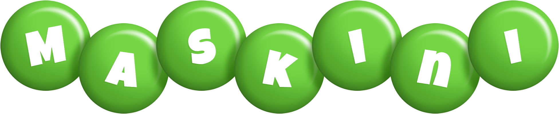 Maskini candy-green logo