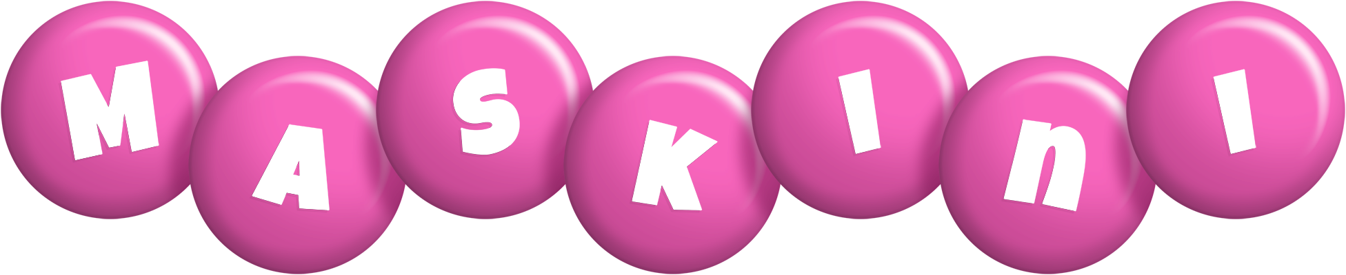 Maskini candy-pink logo