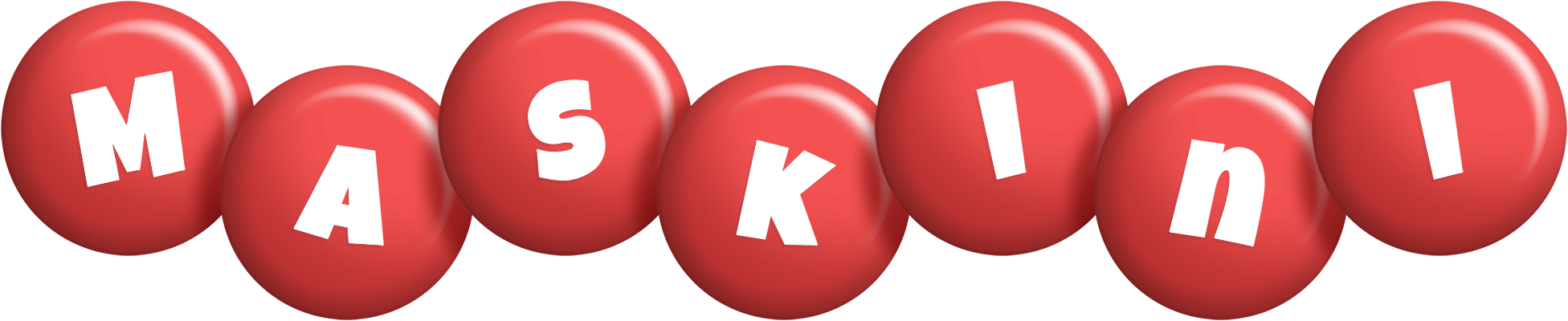 Maskini candy-red logo