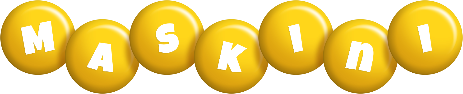 Maskini candy-yellow logo
