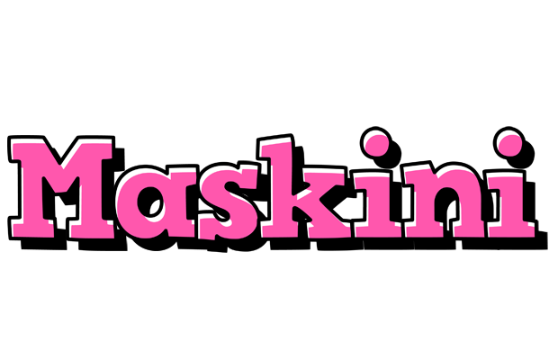 Maskini girlish logo