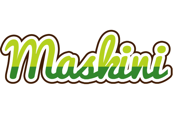 Maskini golfing logo