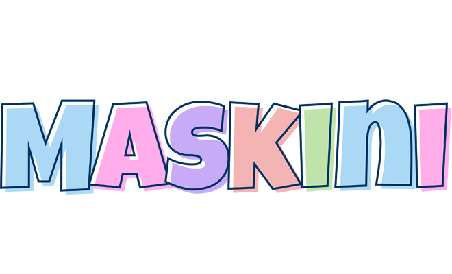 Maskini pastel logo
