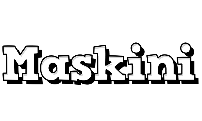 Maskini snowing logo