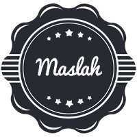 Maslah badge logo