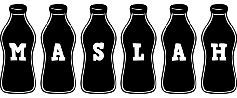 Maslah bottle logo