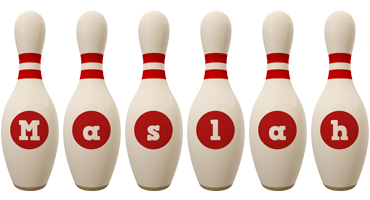 Maslah bowling-pin logo