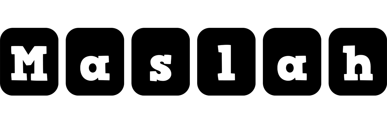 Maslah box logo