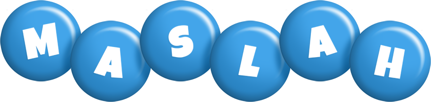 Maslah candy-blue logo