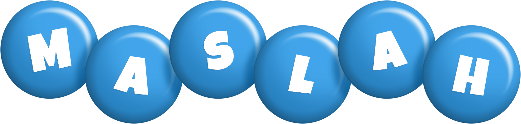 Maslah candy-blue logo