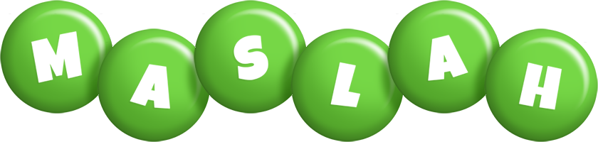 Maslah candy-green logo