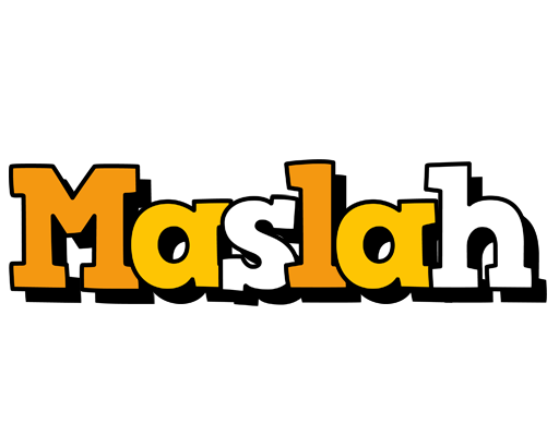 Maslah cartoon logo
