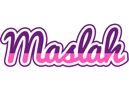 Maslah cheerful logo