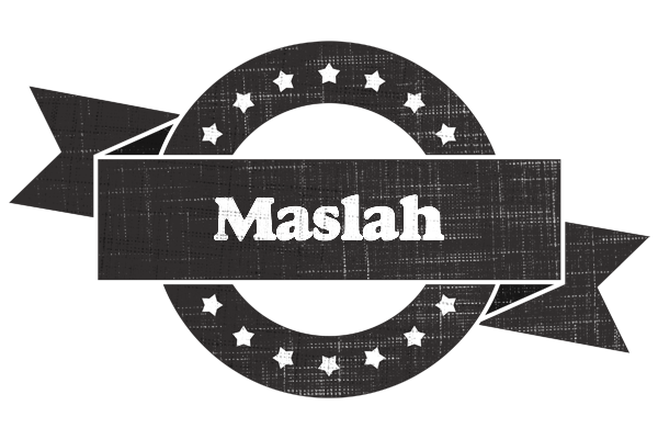 Maslah grunge logo