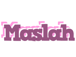 Maslah relaxing logo