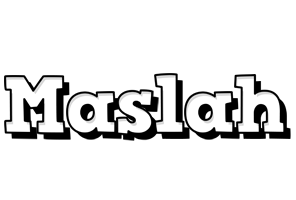 Maslah snowing logo