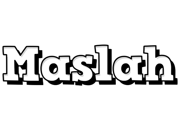 Maslah snowing logo