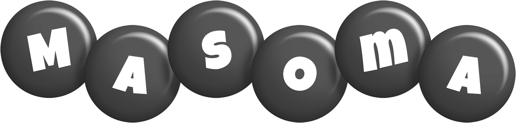 Masoma candy-black logo