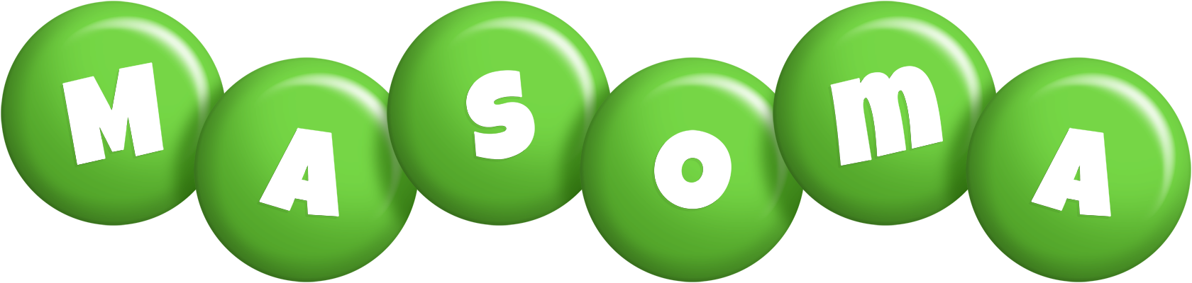 Masoma candy-green logo