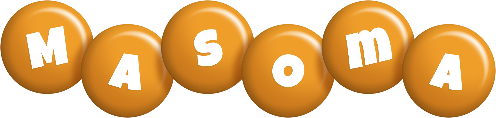 Masoma candy-orange logo