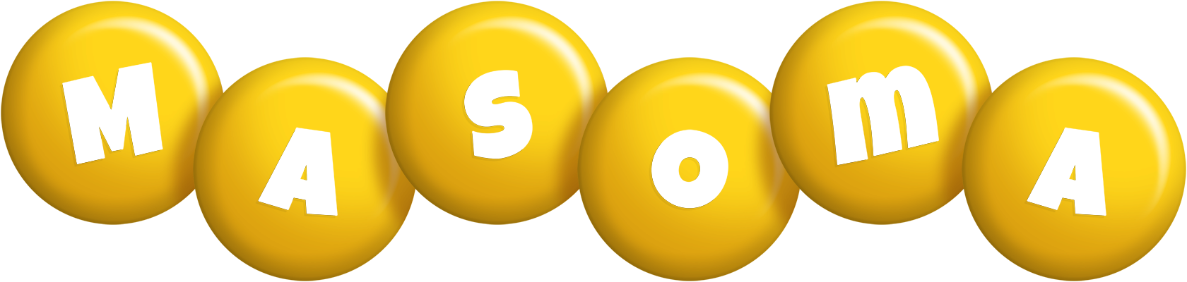 Masoma candy-yellow logo