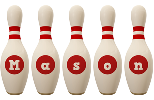 Mason bowling-pin logo