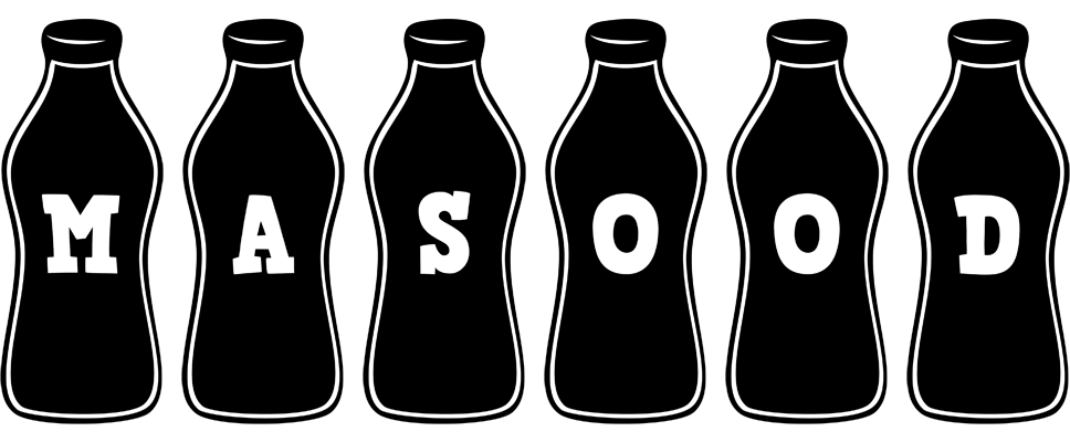 Masood bottle logo