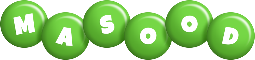 Masood candy-green logo