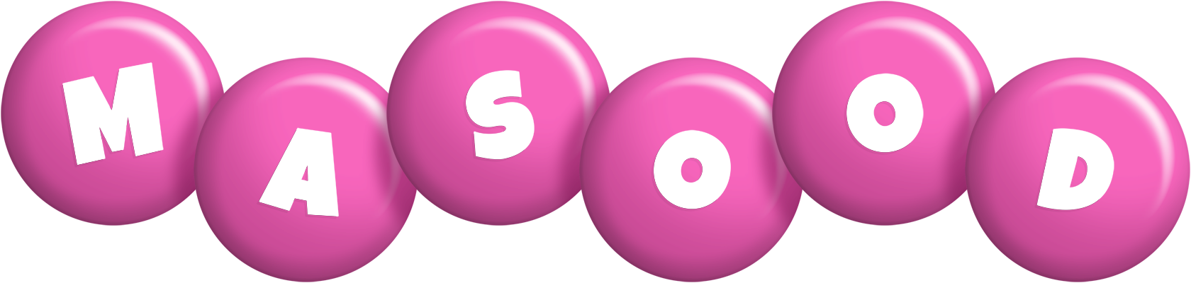 Masood candy-pink logo