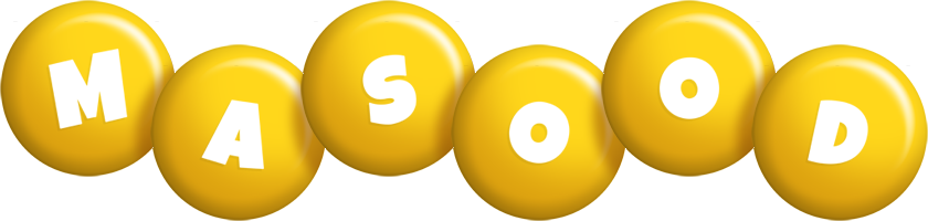 Masood candy-yellow logo