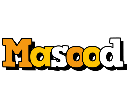 Masood cartoon logo