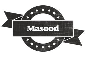 Masood grunge logo