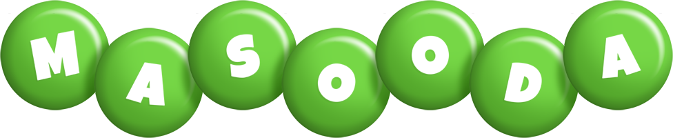 Masooda candy-green logo