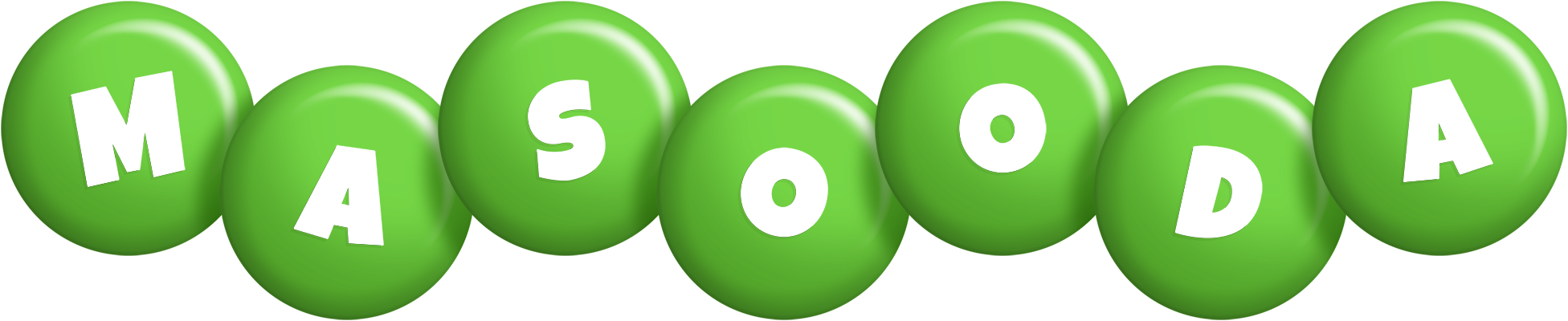 Masooda candy-green logo